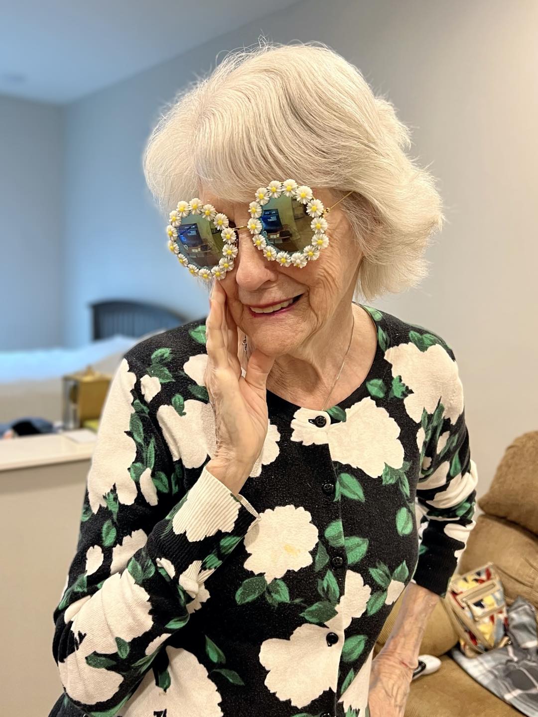 Sage Lake Senior Living flower glasses
